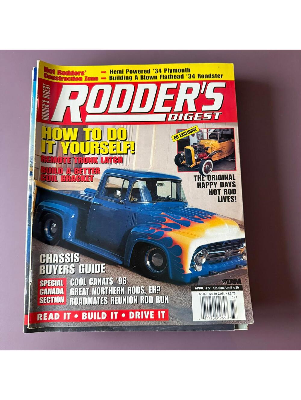 Vintage Hot Rodder Chevy Auto Magazine Custom Rodder B2